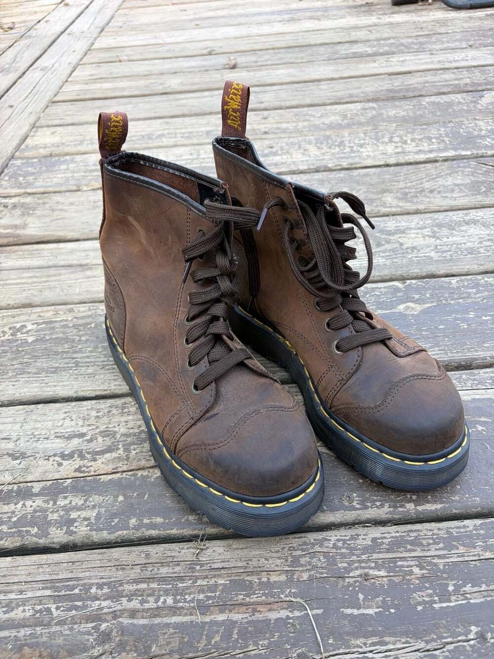 Dr. Martens 2A73 Platform Toe Cap Boots
